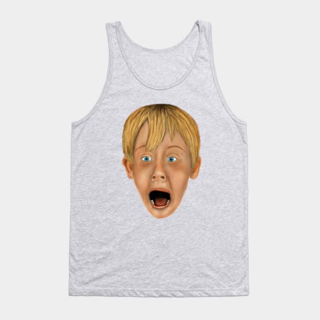 Kevin McCallister Face Tank Top by MovieFunTime